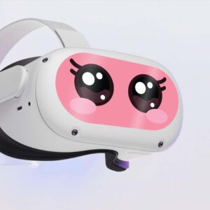 KCD VR Headset Controller Decal Sticker -Front Eyes Skin - Pretty Pink