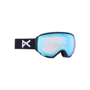 Anon WM1 Womens Goggles + Bonus Lens + MFI Face Mask, Frame: Black, Lens: Perceive Variable Blue