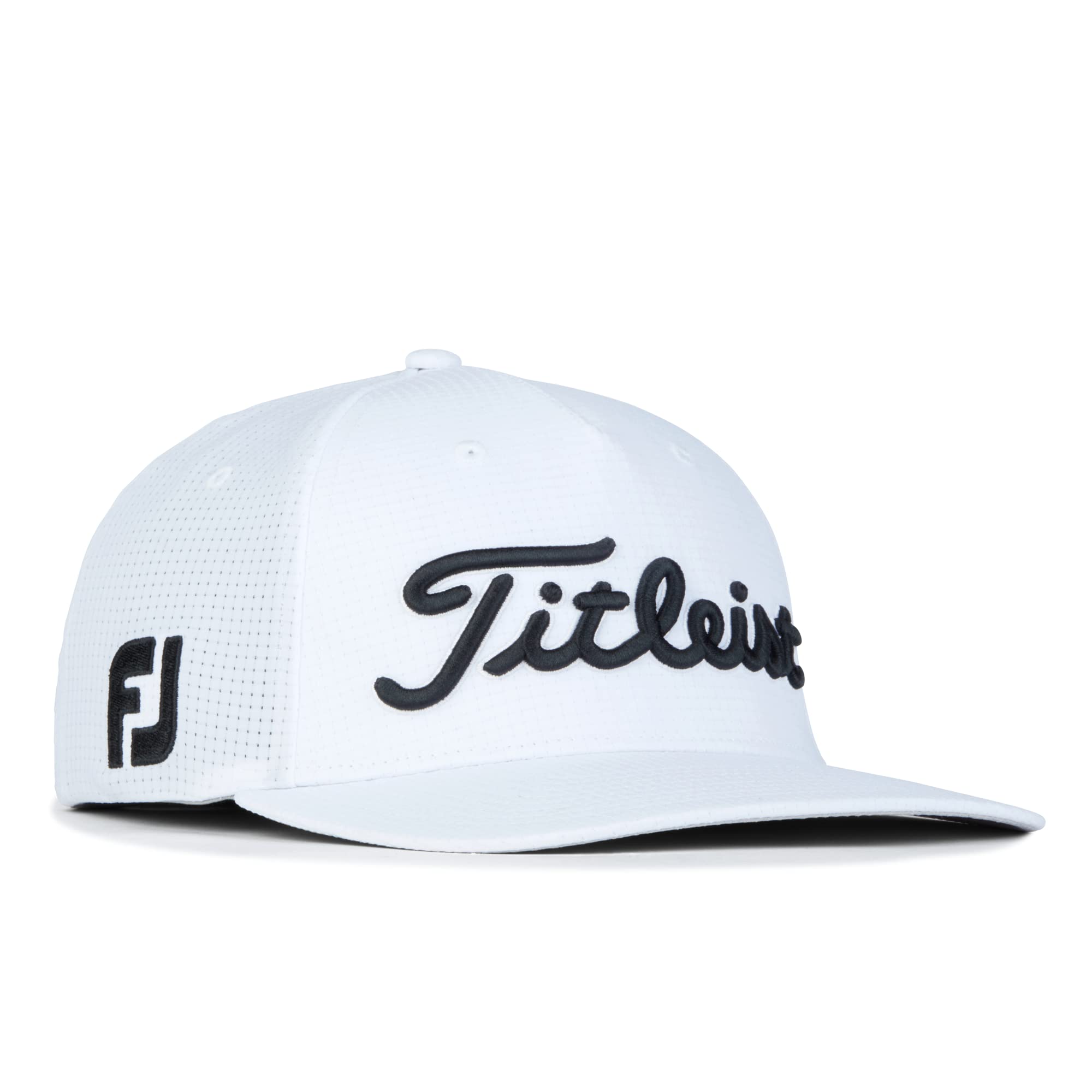 Titleist Men's Tour Stretch Tech Golf Hat White/Black L/XL