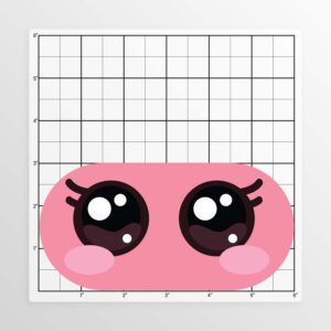 KCD VR Headset Controller Decal Sticker -Front Eyes Skin - Pretty Pink