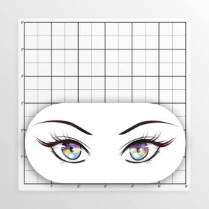 VR Headset Controller Decal Sticker -Front Eyes Skin - Black and White Sexy