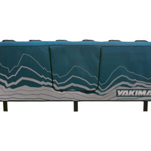 Yakima Gatekeeper Full Size Truck Bed Large Trunk Tailgate Bicycle Rack Pad with Soft Felt Backing, Cradles, and Buckles for 6 Bikes, Cascade Blue