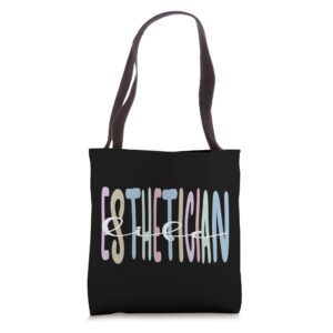 esthetician life estheticians tote bag