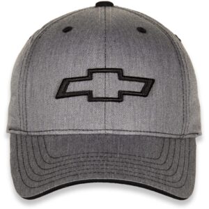 Heather Grey Chevrolet Bowtie Twill Hat with Adjustable Closure