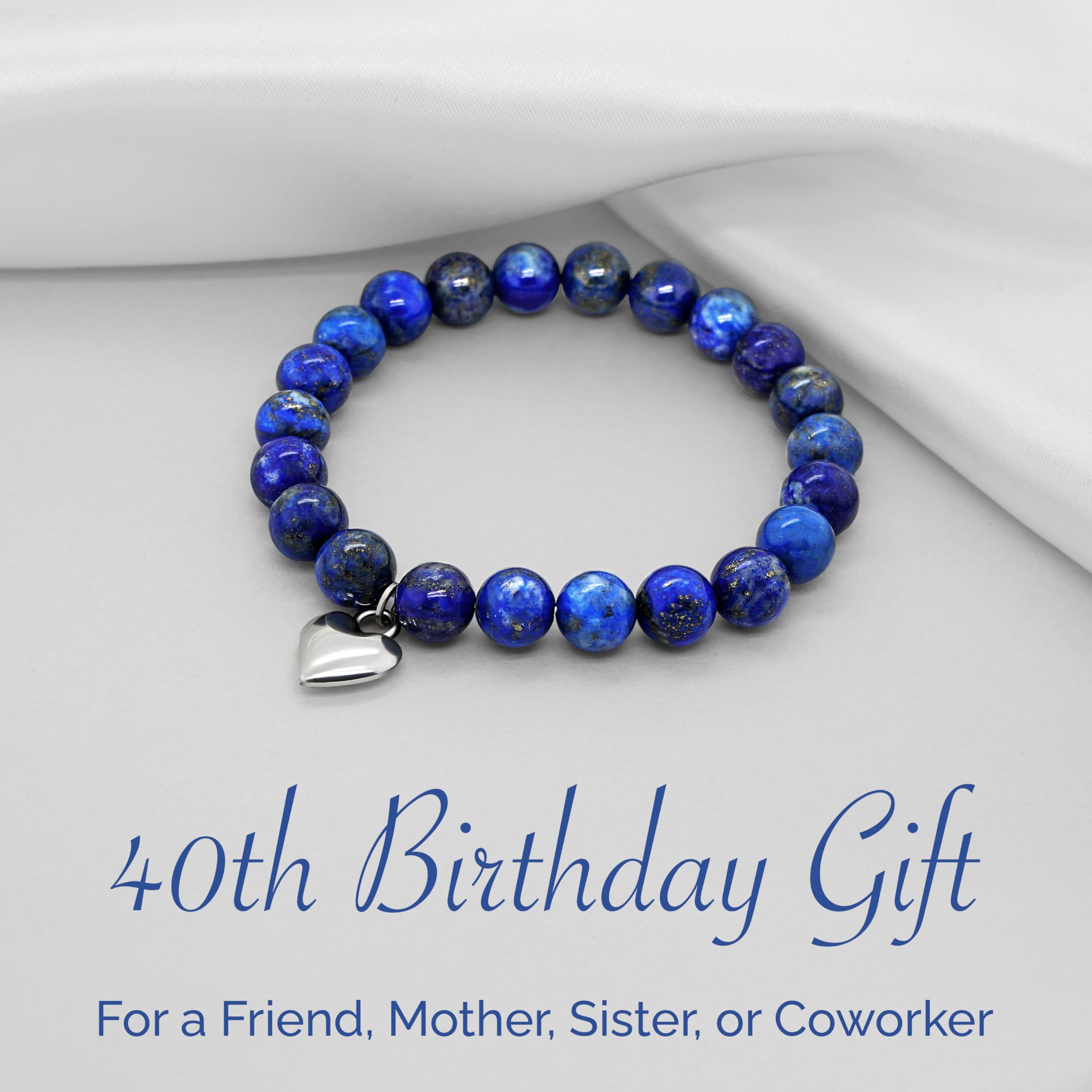 OLGAS GEMS 40 Year Old Birthday Gifts for Women - Milestone Bracelet & Meaningful Message Card - Beautiful and Unique Jewelry Gifts for 40th Birthday Woman