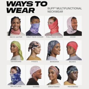 BUFF Adult Merino Wool Move Neck Gaiter, Headband & Winter Neck Warmer, Ski Mask & Face Shield, Worn 12+ Ways, Mustart, One Size