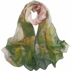 Acotavie Scarfs for Women Lightweight Print Floral Pattern Scarf Fashion Scarves Sunscreen Wraps Shawls (U&62)