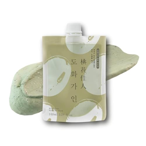 House of Dohwa, Mung Bean Wash Off Facial Mask | Domestically Harvested Ingredients, Sebum Control | Product of Korea - 3.38 fl. Oz