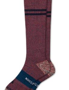 3/Pack Bombas Compression Socks - Oat, Blue, Maroon - (Large), 9-13