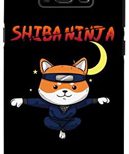 Galaxy S8+ Funny Shiba Inu Uni Dog Fly Ninja Karate Master Moon Fight Case