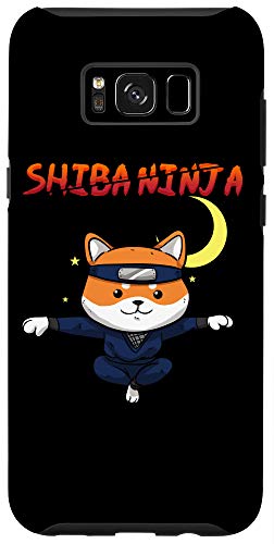 Galaxy S8+ Funny Shiba Inu Uni Dog Fly Ninja Karate Master Moon Fight Case