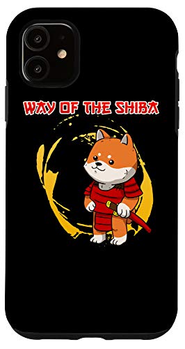 iPhone 11 Funny Shiba Inu Uni Japenese Hunting Dog Way Soldier Sword Case