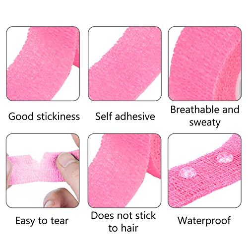 Self Adhesive Bandage, 1 Inch X 2 Yards Flexible Cohesive Bandage for Sports Injury for Fingers