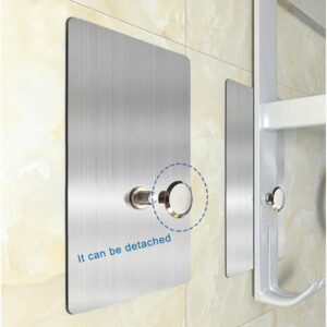 Qiozlen Wall Adhesive Hooks Stainless Steel,Command Strips for Pictures, Clock ,Wall Strips,Command Hooks,Waterproof