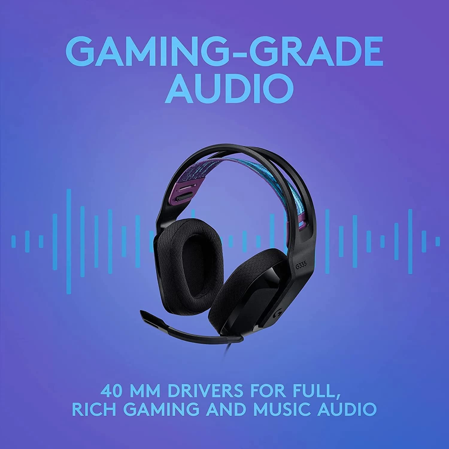 Logitech G335 Wired Stereo Gaming Headset for PC, PS, Xbox & Nintendo Switch, Plug and Play with Built-in Controls Great Audio Gaming Headset - Black (Renewed)