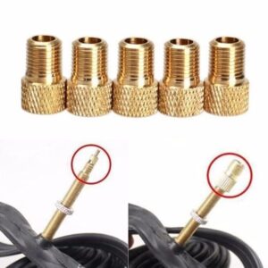 Lucare 5Pcs Presta to Schrader Adaptor Cycle Bike Inflator Tyre Inflator