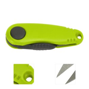 VGEBY Fishing Fold Scissor Shrimp Shaped Fishing Line Scissor Fishing Tackle Fold Scissor Fishing Line Cut Clipper(3# Yellow Green) Kneepad Other Fishing Tools And Accessories