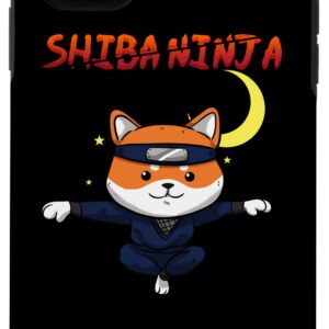 iPhone 11 Funny Shiba Inu Uni Dog Fly Ninja Karate Master Moon Fight Case