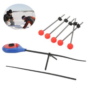 Ice Fishing Pole End, 5Pcs Extension Section Rods Pole End Tip with Rod Ice Fishing Accessories Ice for Fishing(M)