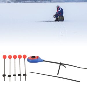 Ice Fishing Pole End, 5Pcs Extension Section Rods Pole End Tip with Rod Ice Fishing Accessories Ice for Fishing(M)