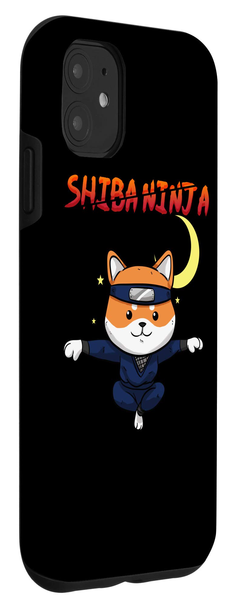 iPhone 11 Funny Shiba Inu Uni Dog Fly Ninja Karate Master Moon Fight Case