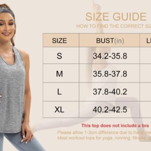 Aeuui Womens Workout Tops Open Back Racerback Tank Tops Sleeveless Yoga Athletic Running Shirts Gym Clothes for Women Green