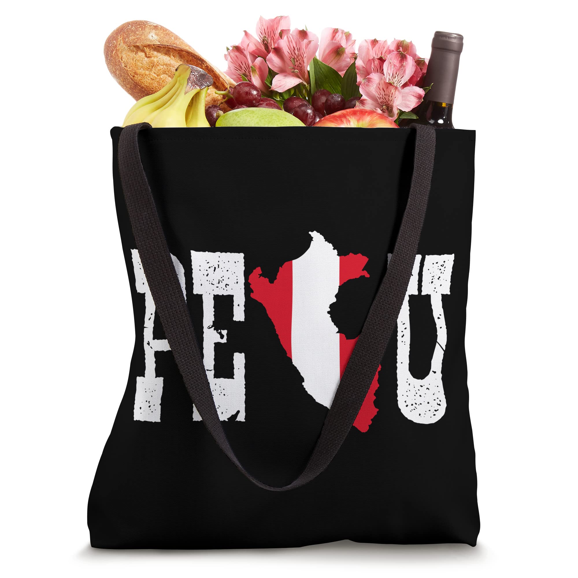 Perú Jersey for Love Peru Flag Silhouette Peruvian Tote Bag