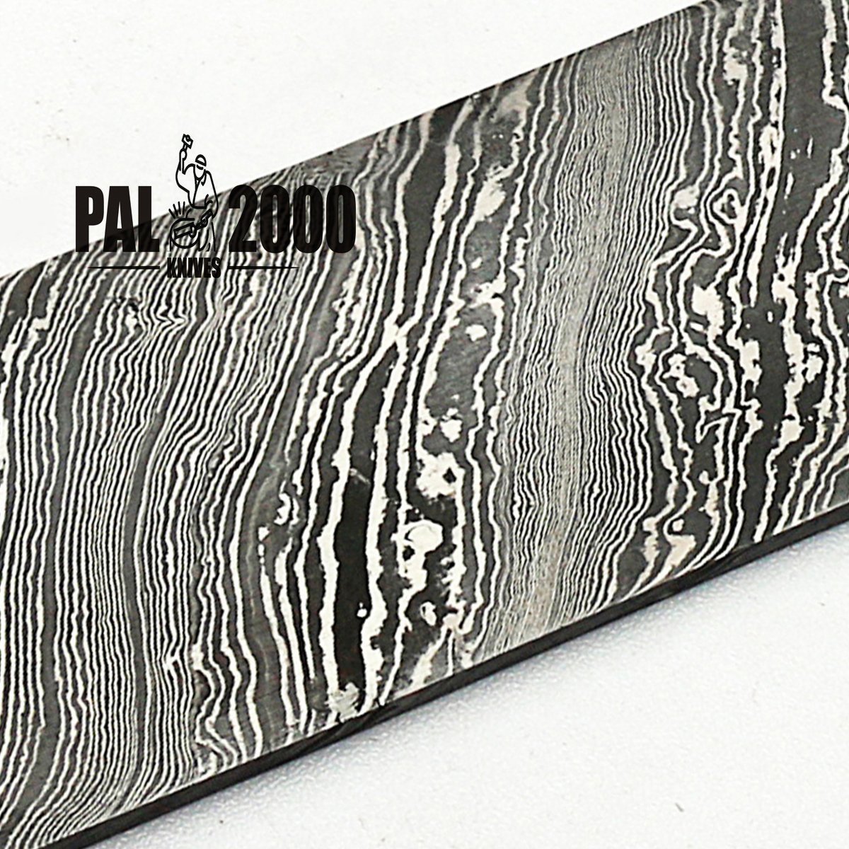 PAL 2000 KNIVES Billets Pattern Bar - Custom Damascus Steel Billet - Handmade Damascus Steel Bar - Twist Pattern Blank Blade - 15"x2"x2 mm (9920)