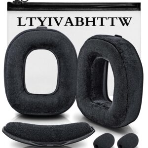 A40 TR Ear Cushions - Velour Earpads Compatible with Astro Gaming A40 TR Wireless Headset - a40 tr Replacement parts/a40 Accessories/Headband/Microphone Foam