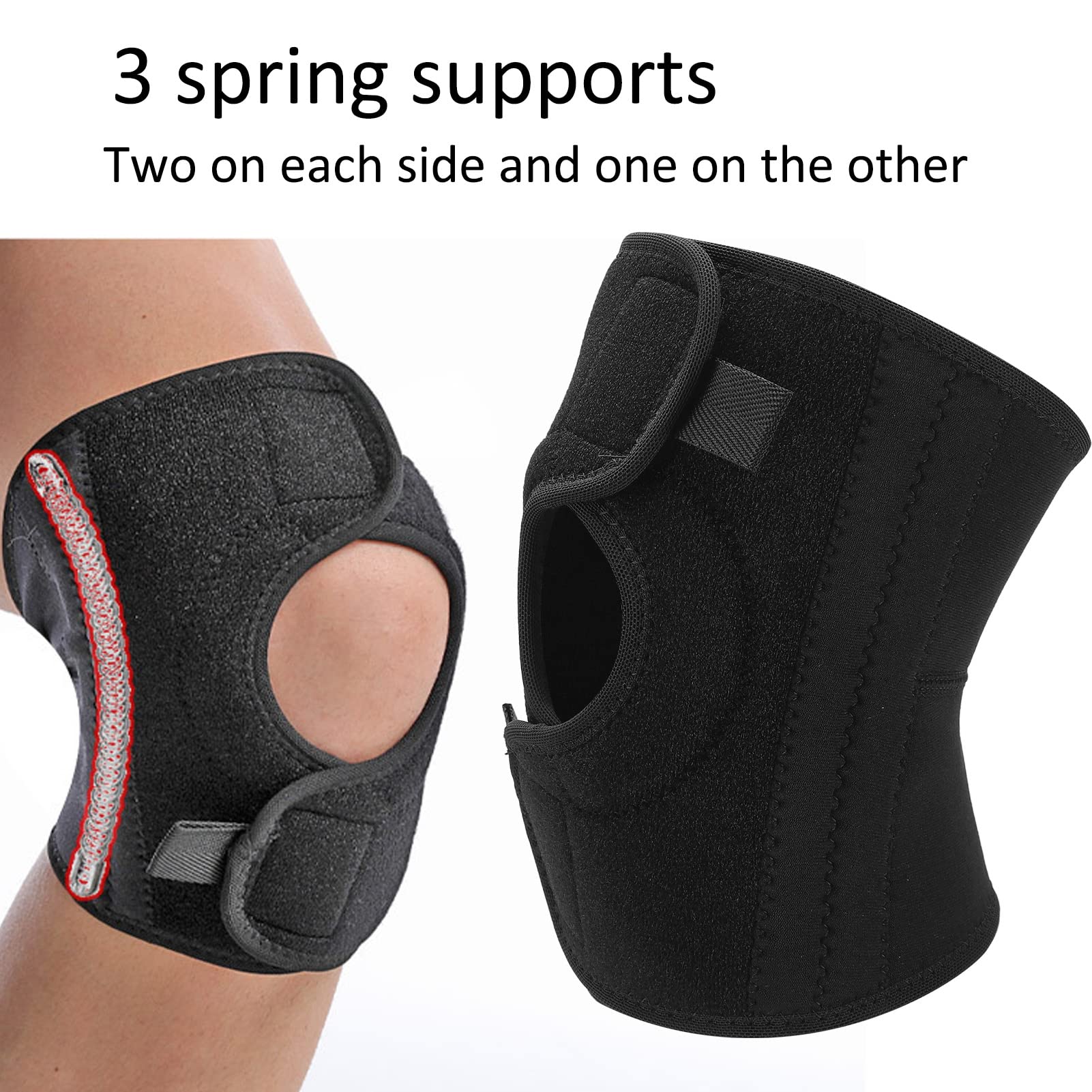 OUKENS Knee Brace, Adjustable Knee Compression Sleeve Support Knee Brace Stabilizers for Meniscus Tear Knee Pain ACL MCL Injury