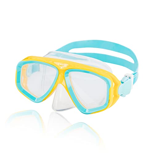 Speedo Unisex-Child Swim Snorkel Dive Mask Anti-Fog with Nose Cover Adventure Series