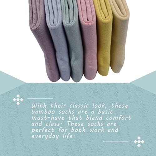 Women Thin Socks Rayon Bamboo Ankle Silky Quarter Anti Odor Casual Summer Socks 6 Pairs (US, Numeric, 8, 11, Regular, Regular, Assorted 5)