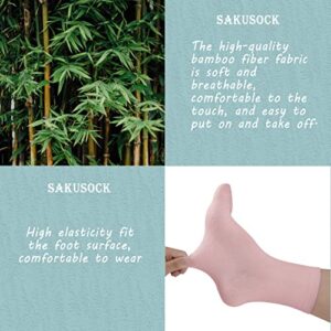 Women Thin Socks Rayon Bamboo Ankle Silky Quarter Anti Odor Casual Summer Socks 6 Pairs (US, Numeric, 8, 11, Regular, Regular, Assorted 5)