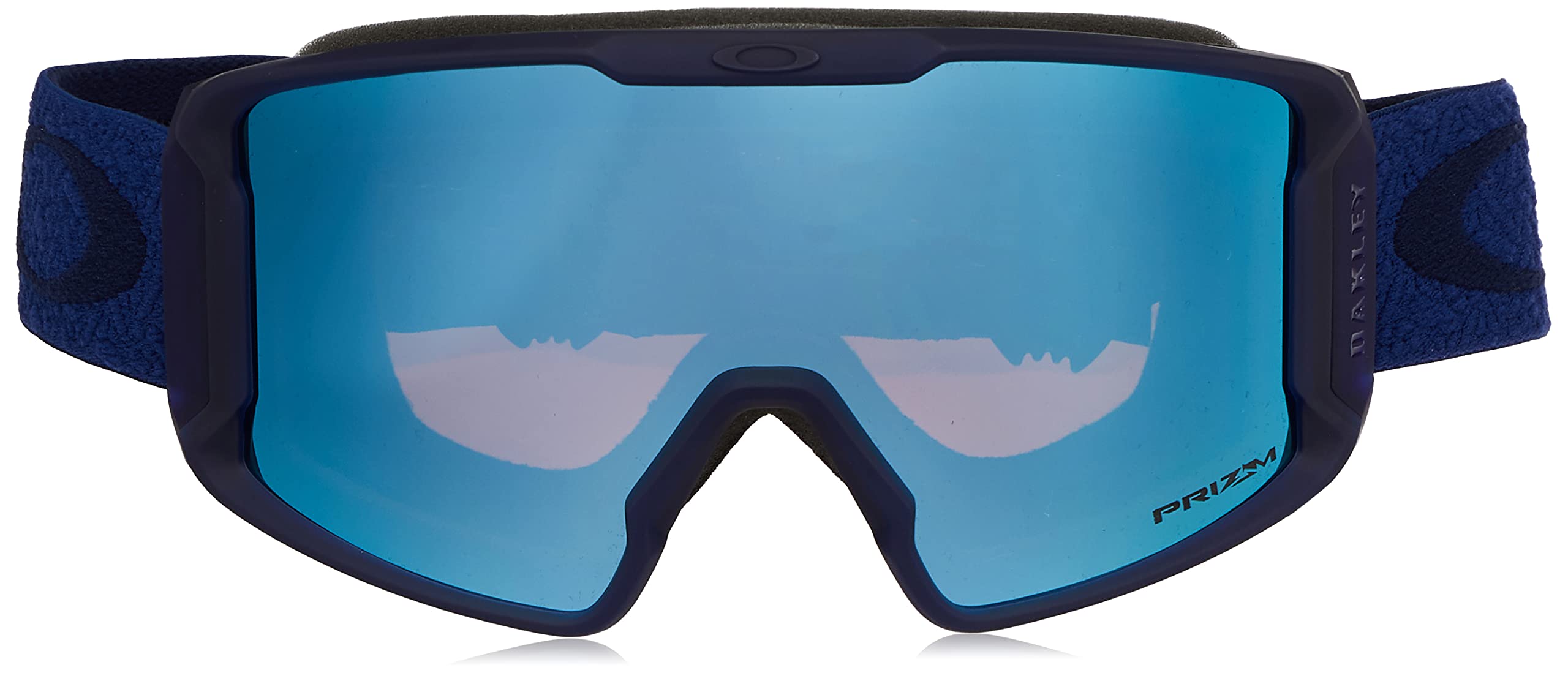 Oakley Unisex Sunglasses Navy Aura Frame, Prizm Snow Sapphire Iridium Lenses, 0MM