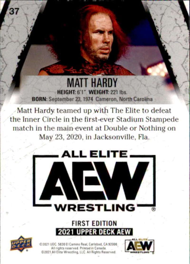 2021 Upper Deck All Elite Wrestling #37 Matt Hardy Wrestling