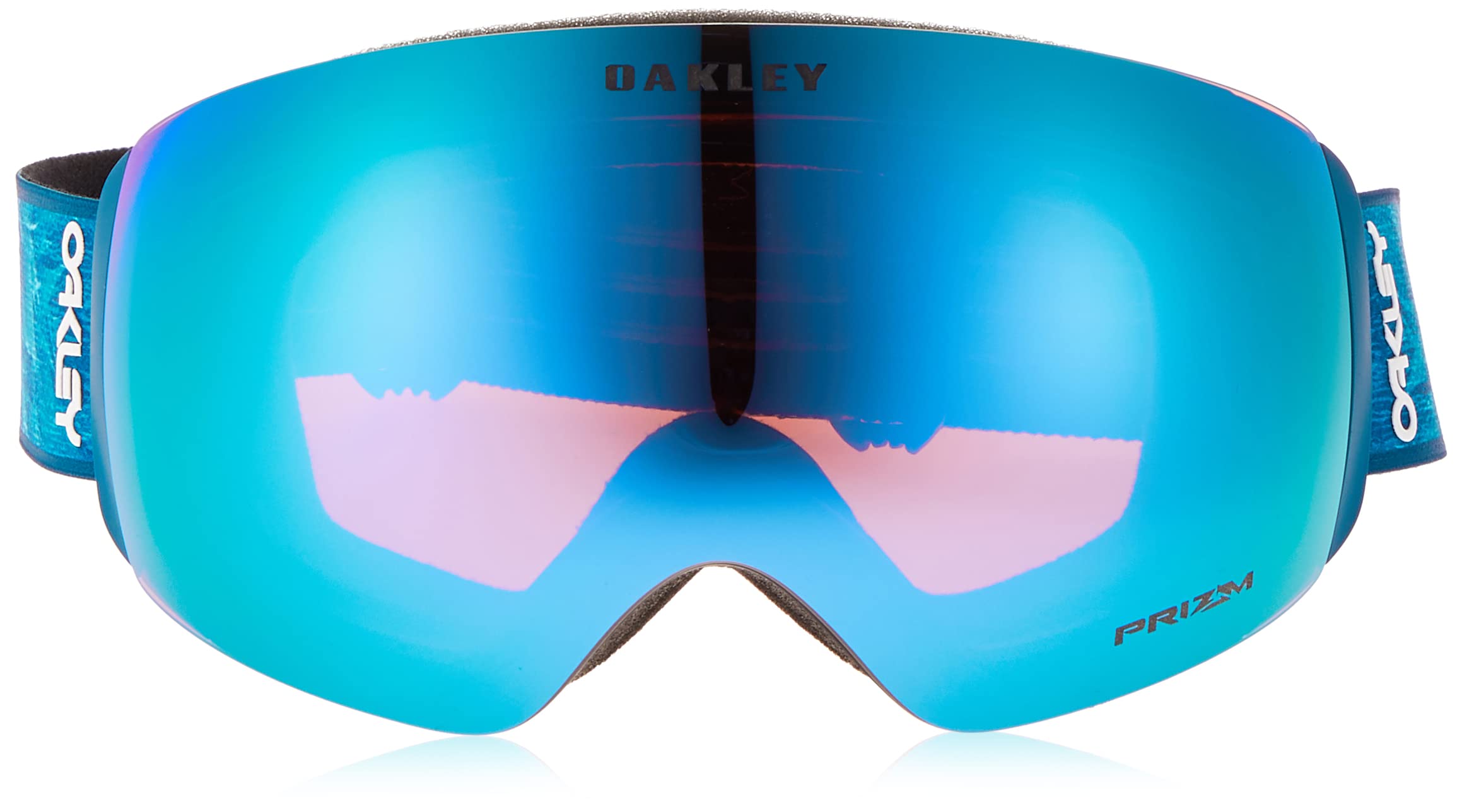 Oakley FLIGHT DECK M Snow Goggles Navy Blaze Strap/Prizm Snow Sapphire Iridium Lenses (OO7064-C2)