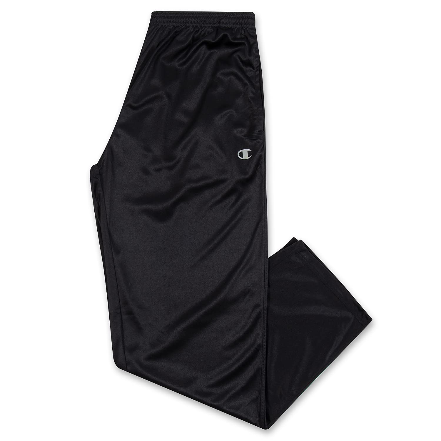 Champion Big and Tall Open Bottom Track Pants – Lightweight Powertrain Track Pants for Men Black