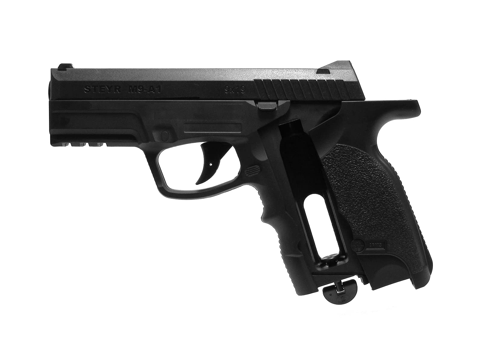 ASG Steyr M9-A1 .177 Caliber Steel BB Gun Non-Blowback Air Pistol, Black