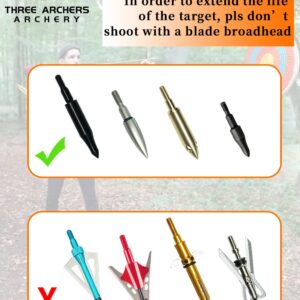 Three Archers Archery Straw Target 3 Layers Traditional Archery Target for Outdoor Shooting Practice