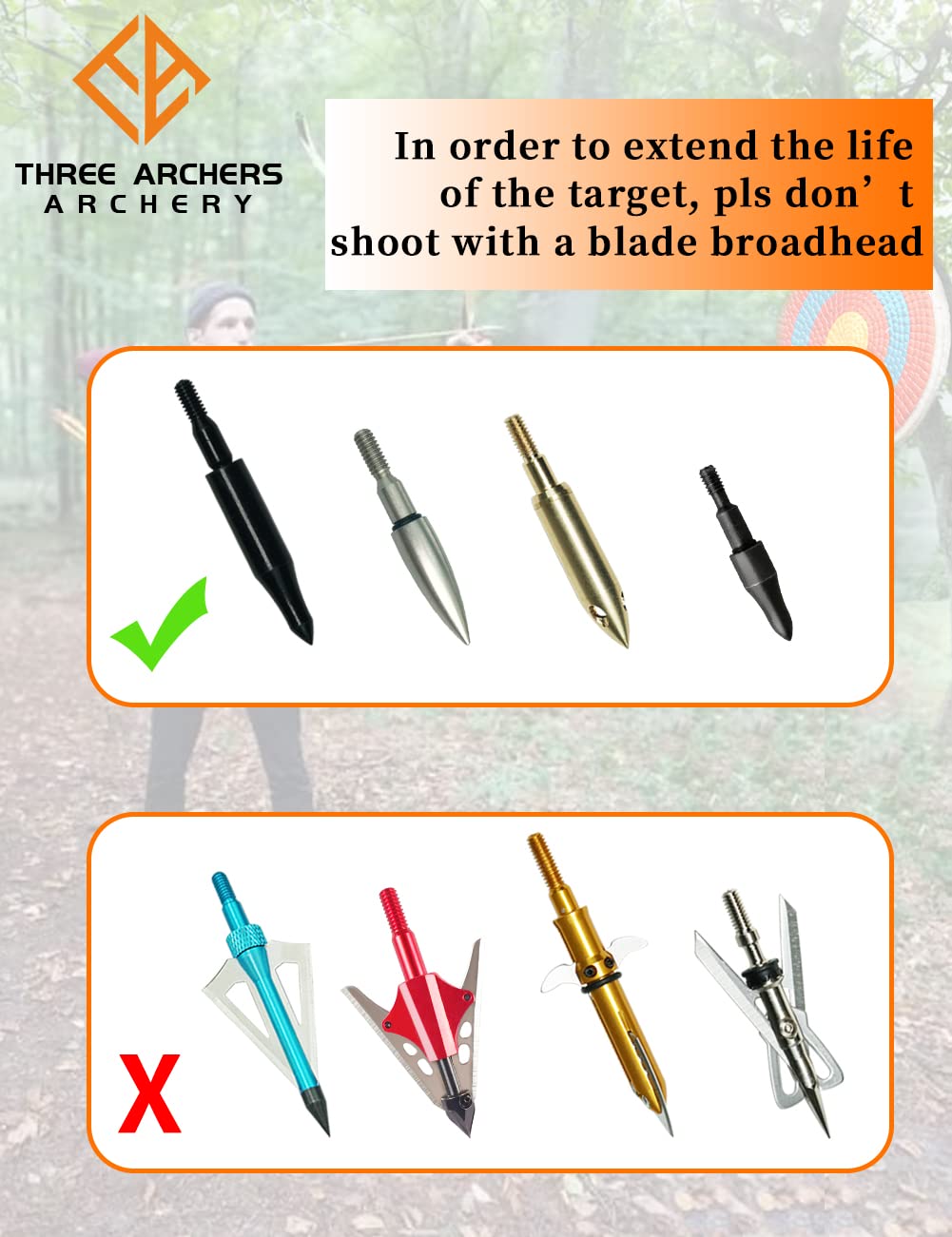 Three Archers Archery Straw Target 3 Layers Traditional Archery Target for Outdoor Shooting Practice