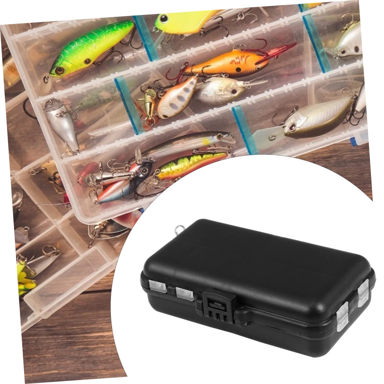 BESPORTBLE 3pcs Box Bait Storage Box Earring Holder Tackle Organizer Black Backpack Fishing Backpacks Fingernail Kit Fishing Lure Jewelry Storage Organizer Outdoor PVC Toolbox