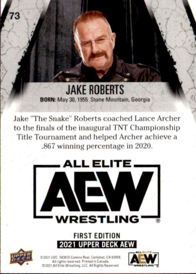 2021 Upper Deck All Elite Wrestling #73 Jake Roberts Wrestling