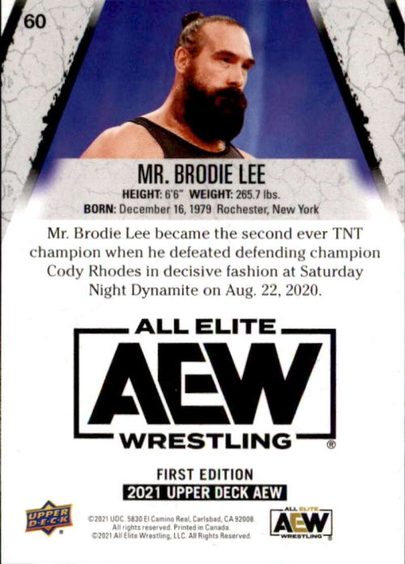 2021 Upper Deck All Elite Wrestling #60 Mr. Brodie Lee Wrestling