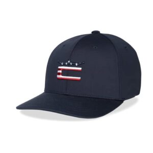 cobra golf 2022 men's stars and stripes c hat (navy blazer, one size)