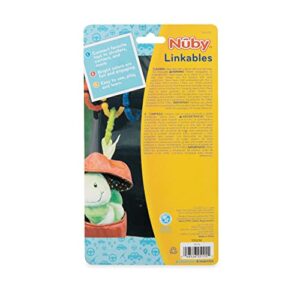 Nuby Linkables, Black, Grey, and White Attachable Links for Strollers, Car Seats, and Travel