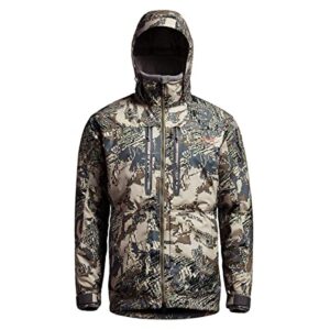 sitka gear men's blizzard aerolite waterproof hunting parka, optifade open country, large