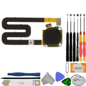 Fingerprint Scanner Assembly for Motorola Moto G6 Play (Black) with Tool Kit