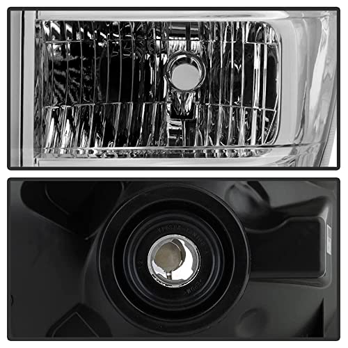 ACANII - For 2008-2014 Ford E150 E250 Van 08-21 E350 E450 Super Duty Aero Style Headlights Headlamps Pair Set Left+Right