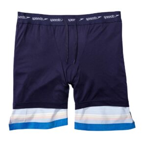 Speedo Mens Hydro Volley Swim Shorts Black (US, Alpha, XX-Large, Regular, Regular, Speedo Blue Stripe)