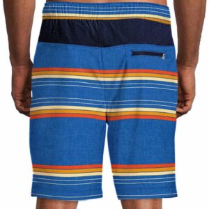 Speedo Mens Hydro Volley Swim Shorts (Speedo Blue Stripe, Large 34/36)